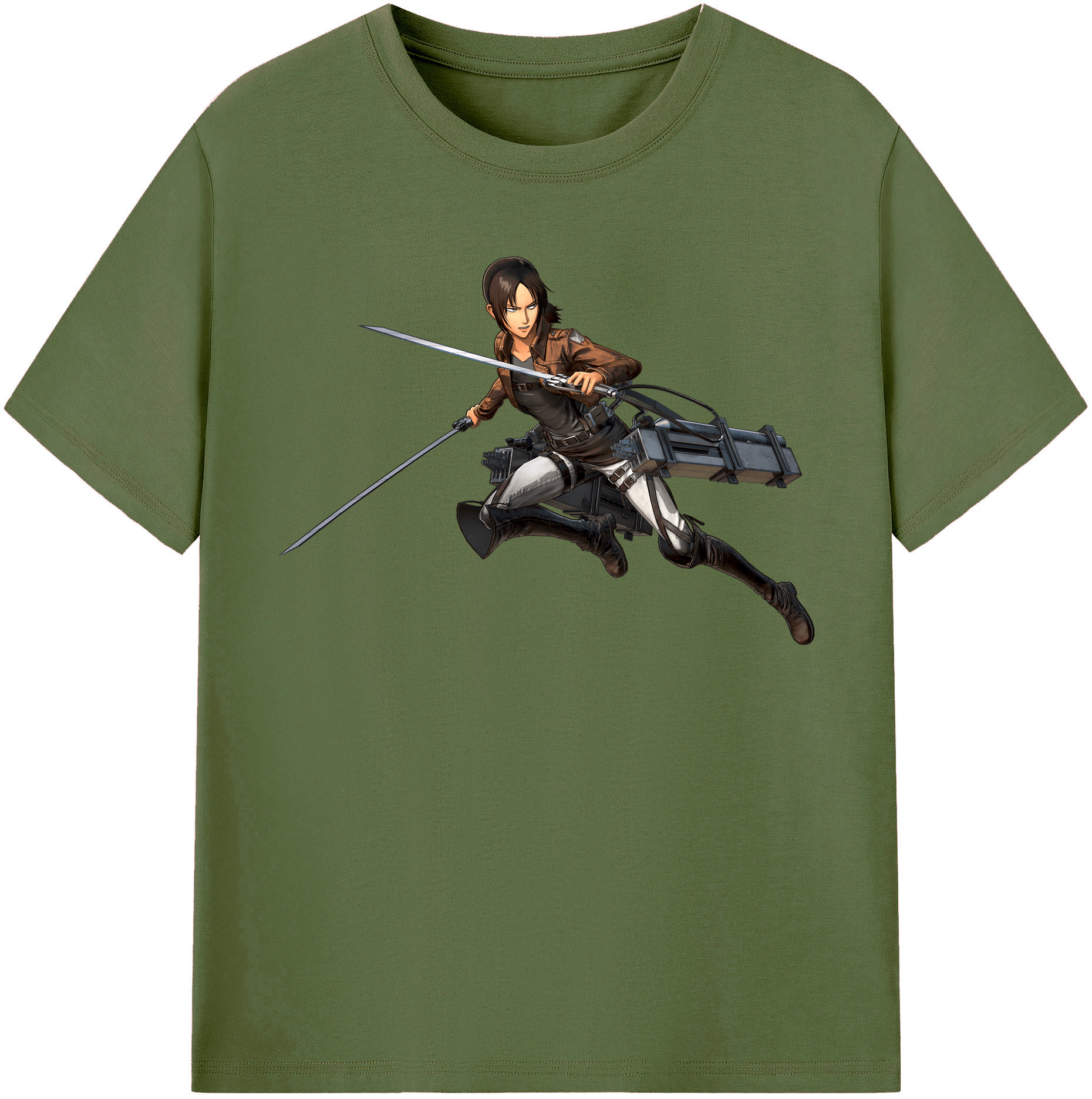 （画像用） 進撃の巨人 Attack on Titan 綿100％半袖Tシャツ（フロントプリント）